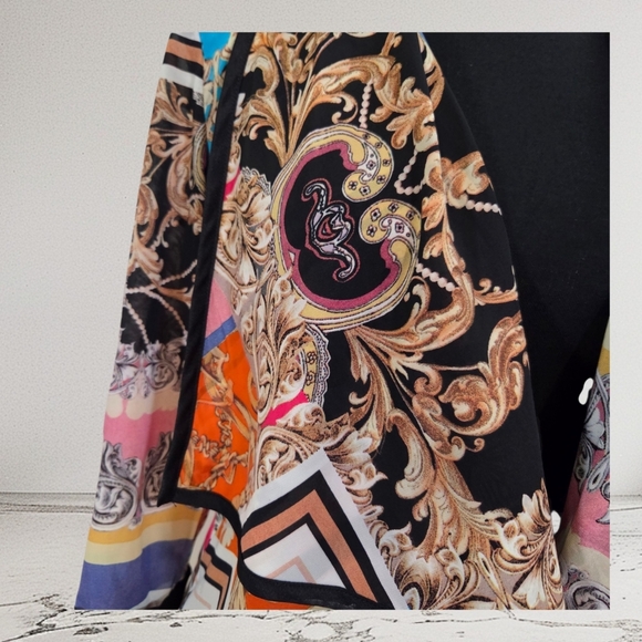 Alberto Makali Multicolor Patchwork Cardugan Size Small - Picture 4 of 7